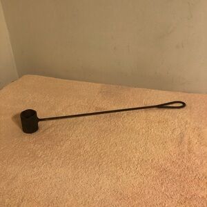 Vintage Cast Iron Smelting Ladle With Cup 18” Long Cup 2” Tall
